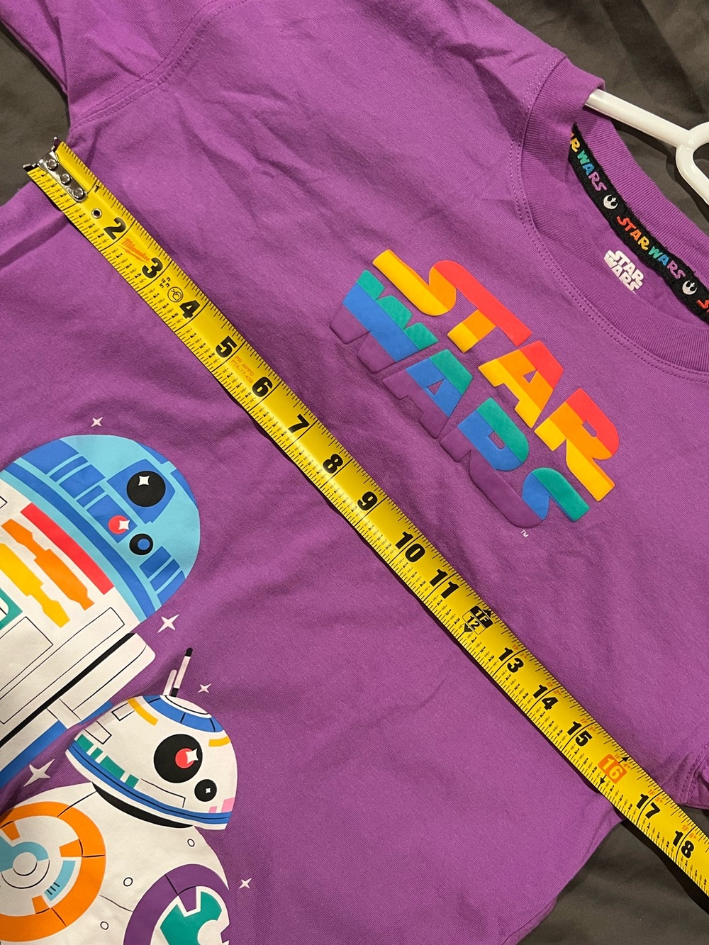 EUC Star Wars Purple R2-D2 & BB-8 Graphic Pride Tee - Picture 7 of 10